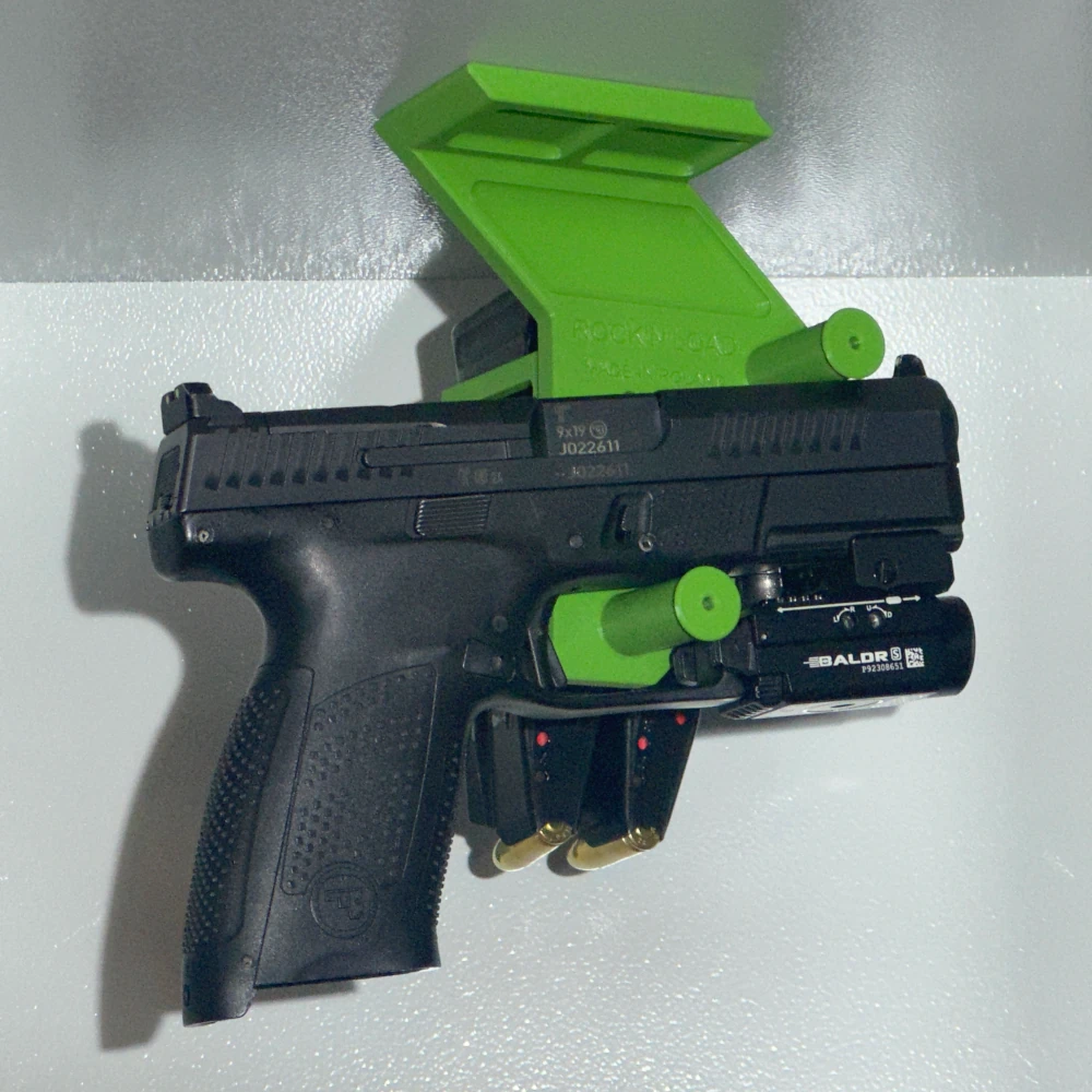 Wieszak na pistolet OR i dwa magazynki - Olive Green - obrazek 4